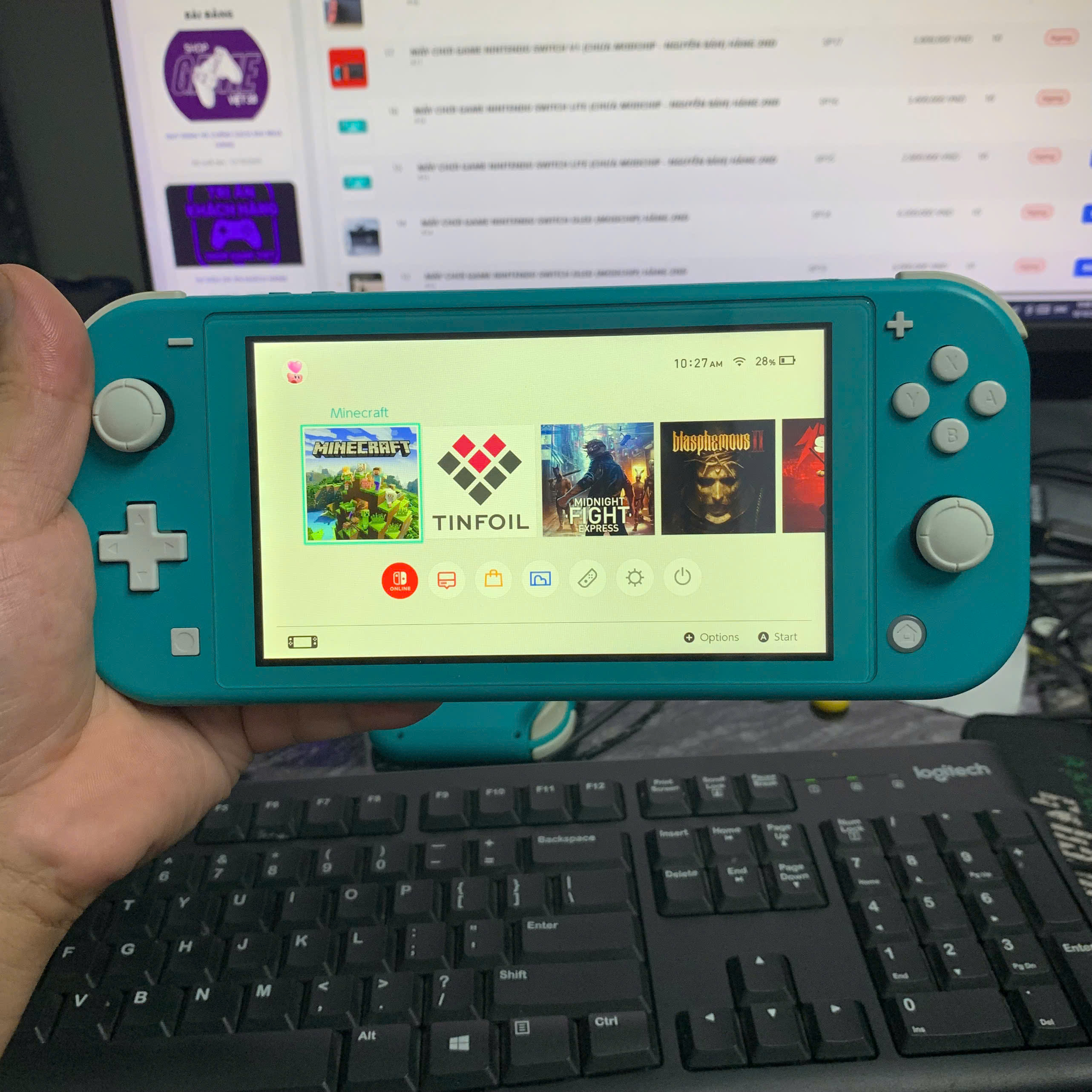 2ND - Nintendo Switch Lite hắc ám 128GB màu XANH