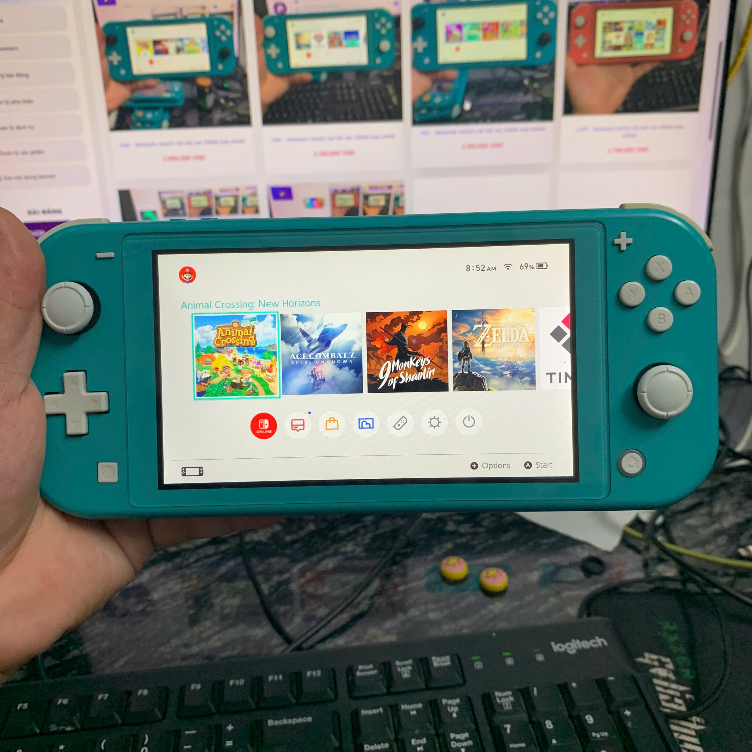 2ND - Nintendo Switch Lite hắc ám 128GB màu XANH