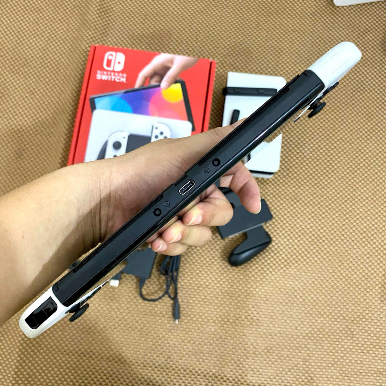 2ND - Nintendo Switch Oled fullbox HACK (MOD CHIP) 256GB màu trắng