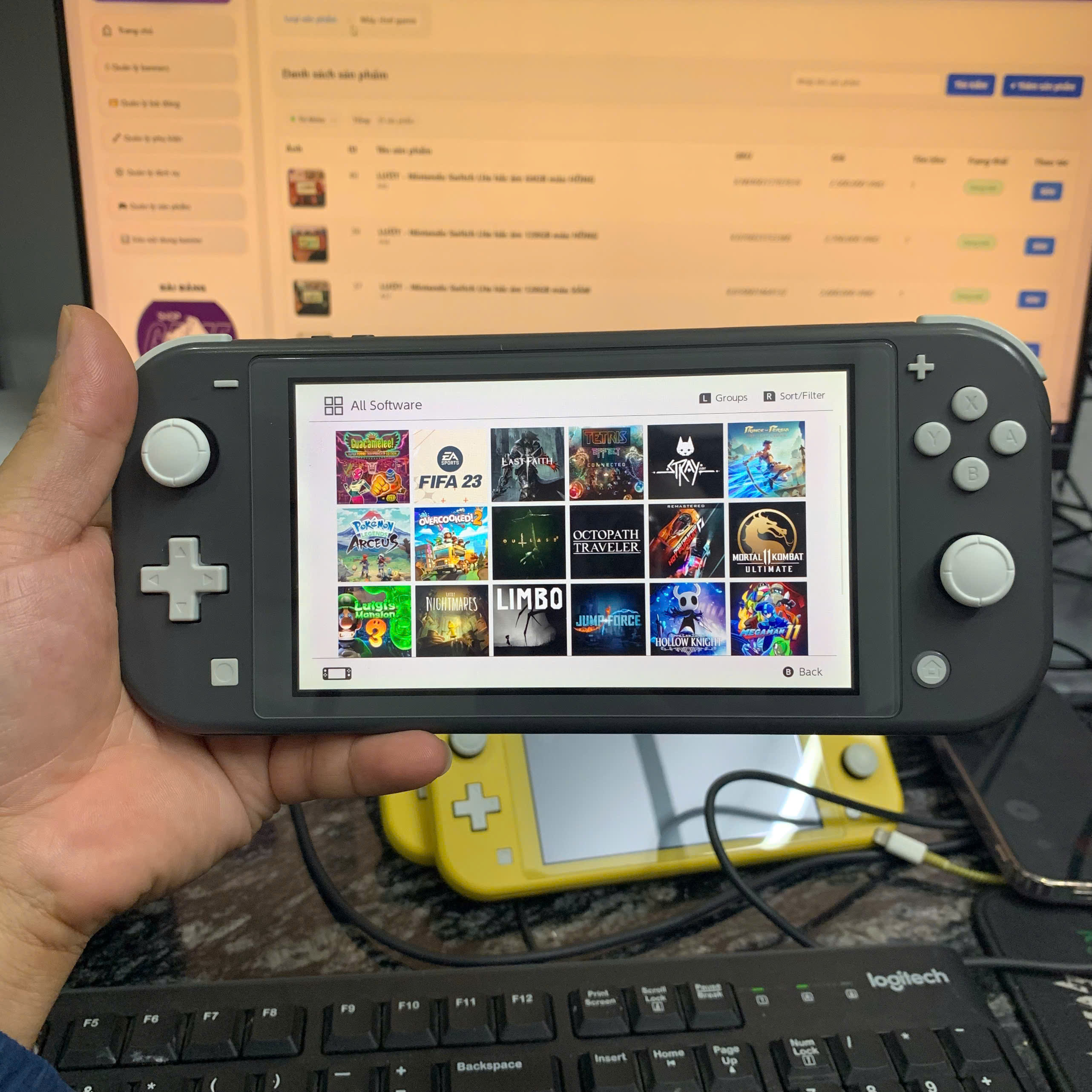 2ND - Nintendo Switch Lite hắc ám 128GB màu XÁM