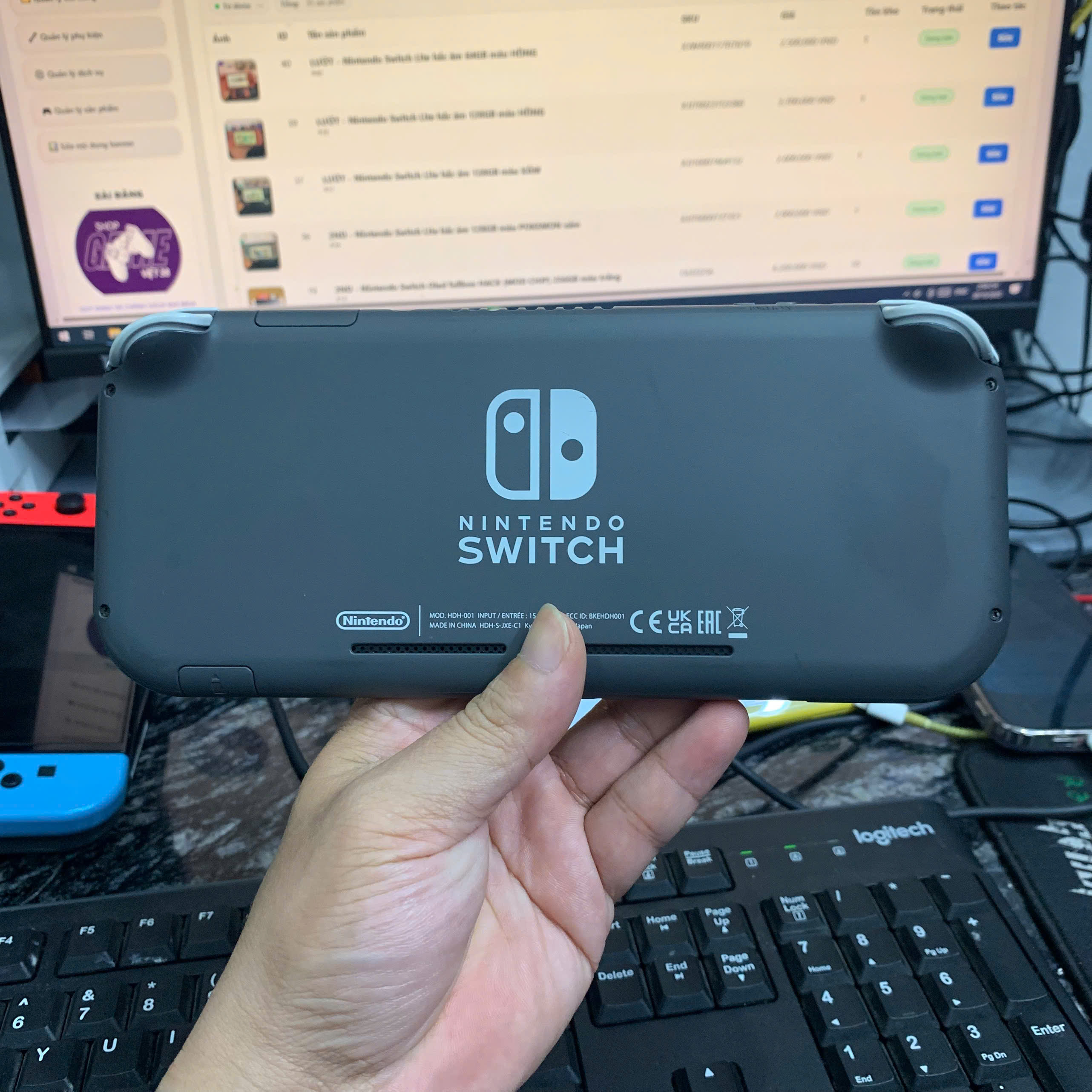 2ND - Nintendo Switch Lite hắc ám 128GB màu XÁM