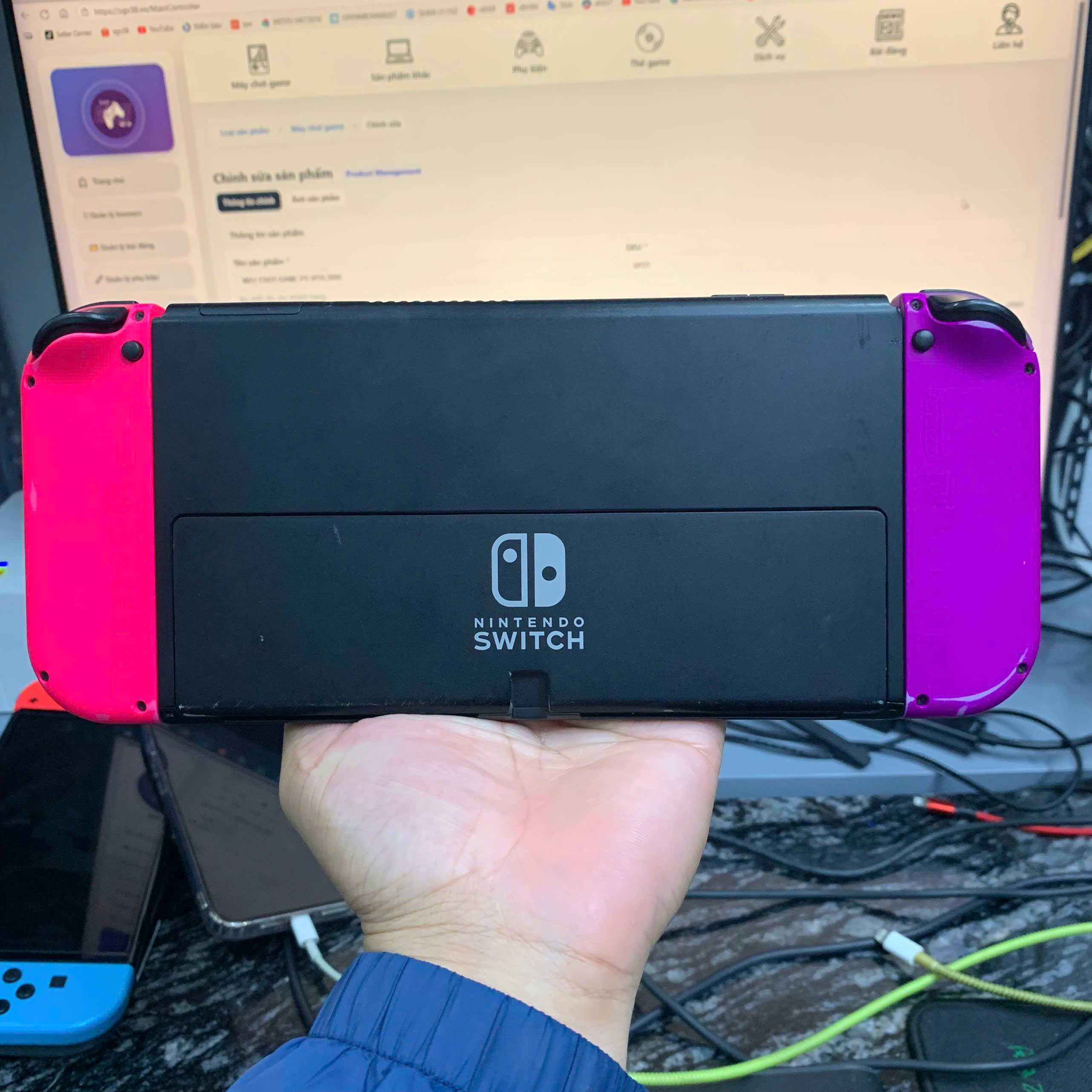 2ND - THÂN + JOYCON Nintendo Switch Oled  HACK/MOD CHIP 128GB 