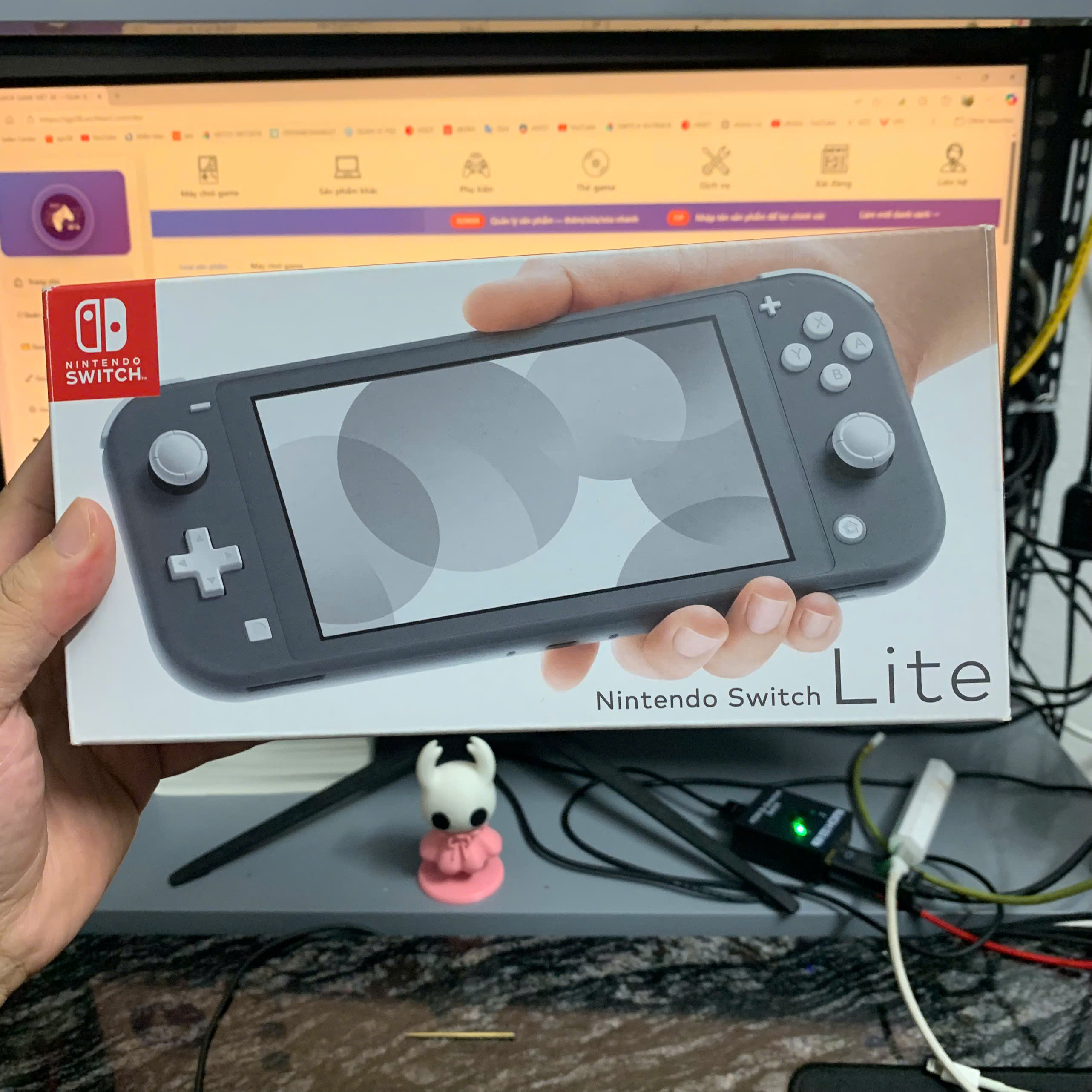 2ND - Nintendo Switch Lite FULLBOX hắc ám 128GB màu XÁM