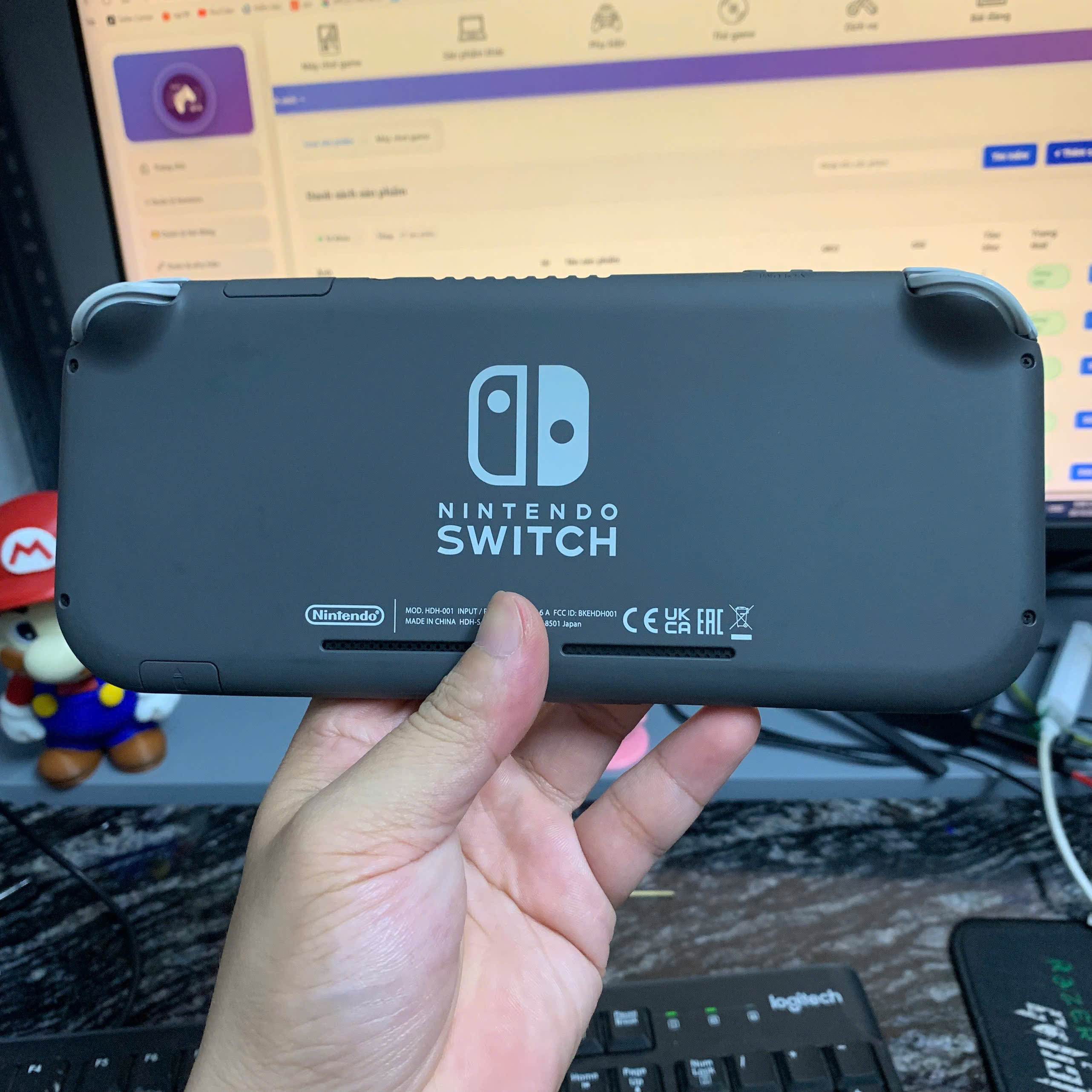 2ND - Nintendo Switch Lite FULLBOX hắc ám 128GB màu XÁM