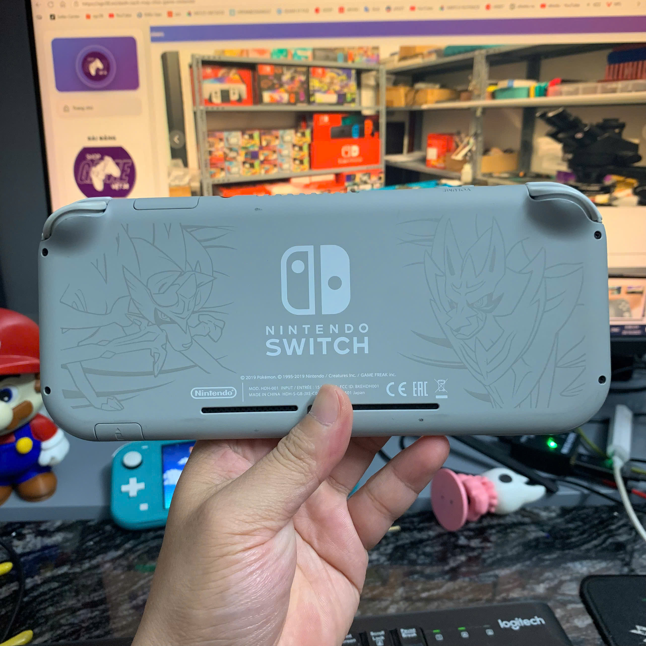 2ND - Nintendo Switch Lite FULLBOX hắc ám 128GB màu  POKEMON XÁM