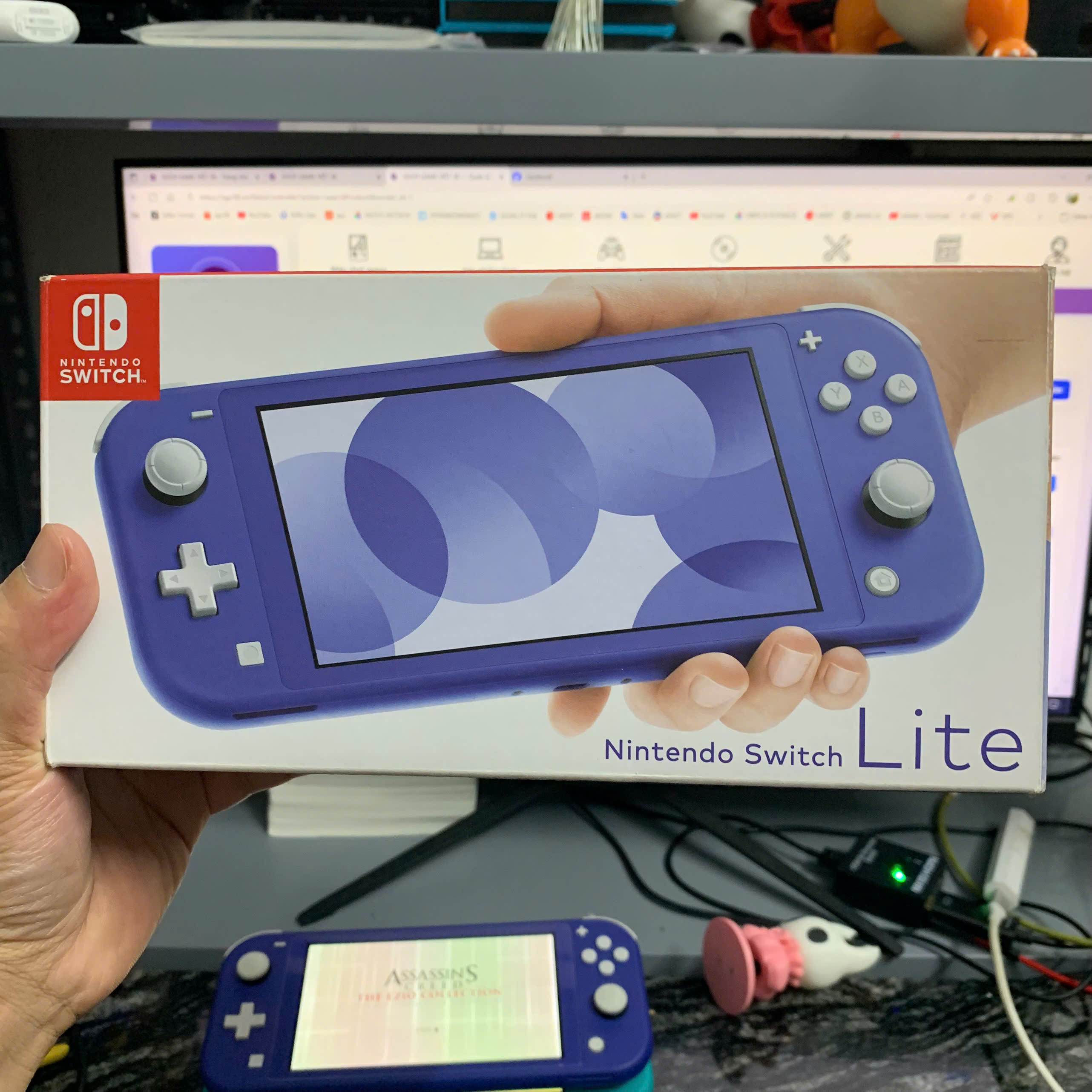 2ND - Nintendo Switch Lite FULLBOX hắc ám 128GB màu XANH BIỂN