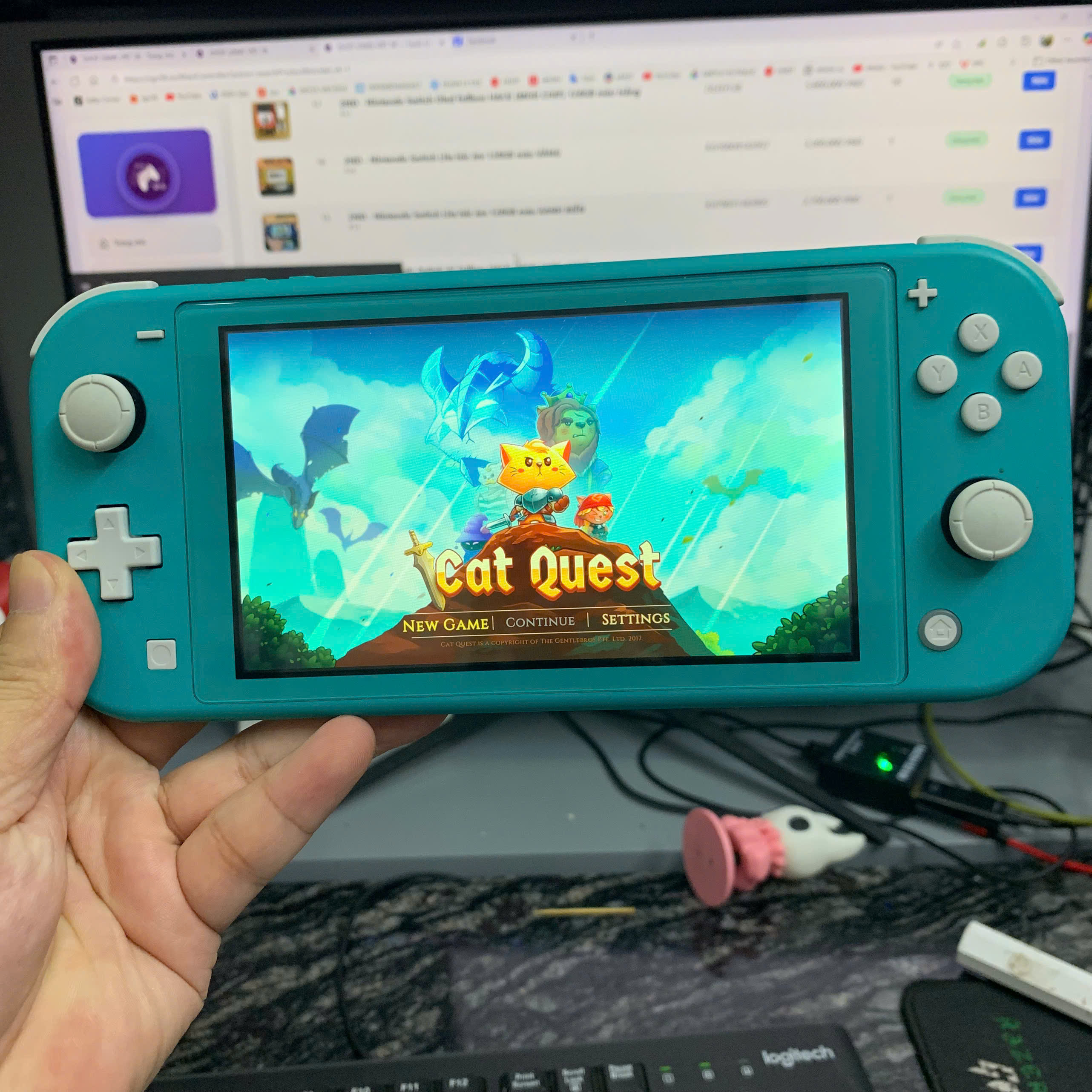 2ND - Nintendo Switch Lite FULLBOX hắc ám 128GB màu XANH NGỌC