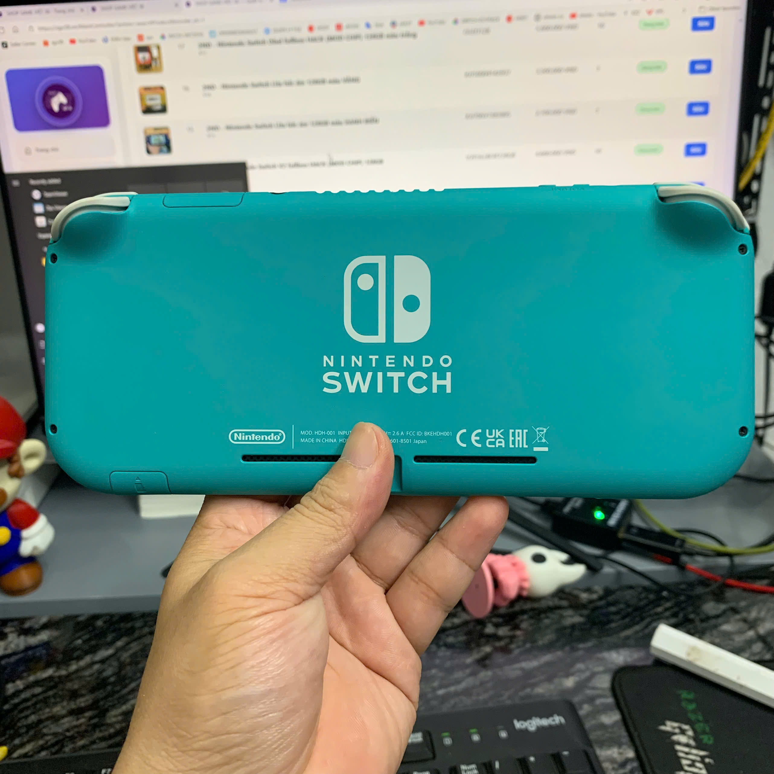 2ND - Nintendo Switch Lite FULLBOX hắc ám 128GB màu XANH NGỌC