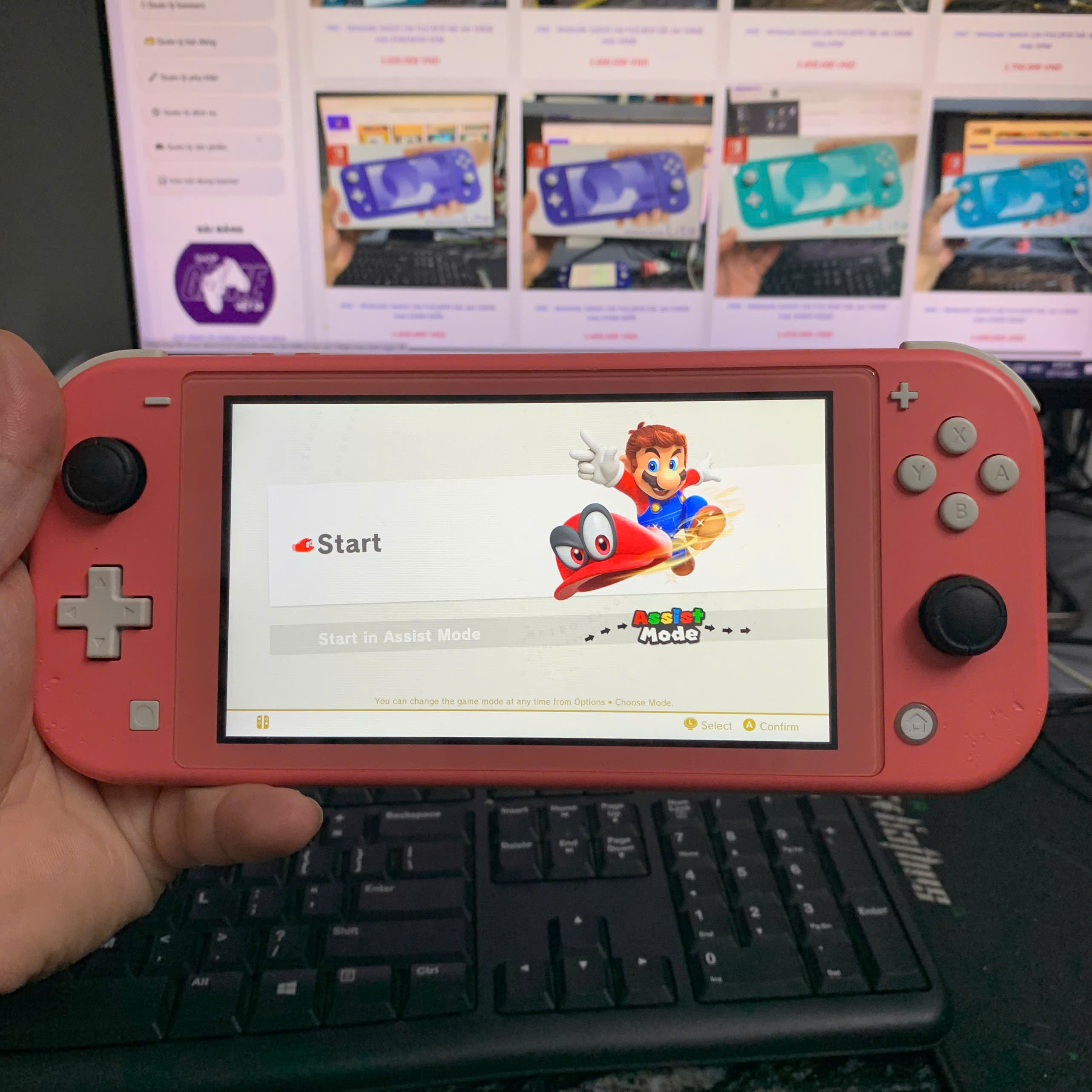 2ND - Nintendo Switch Lite hắc ám 128GB màu HỒNG