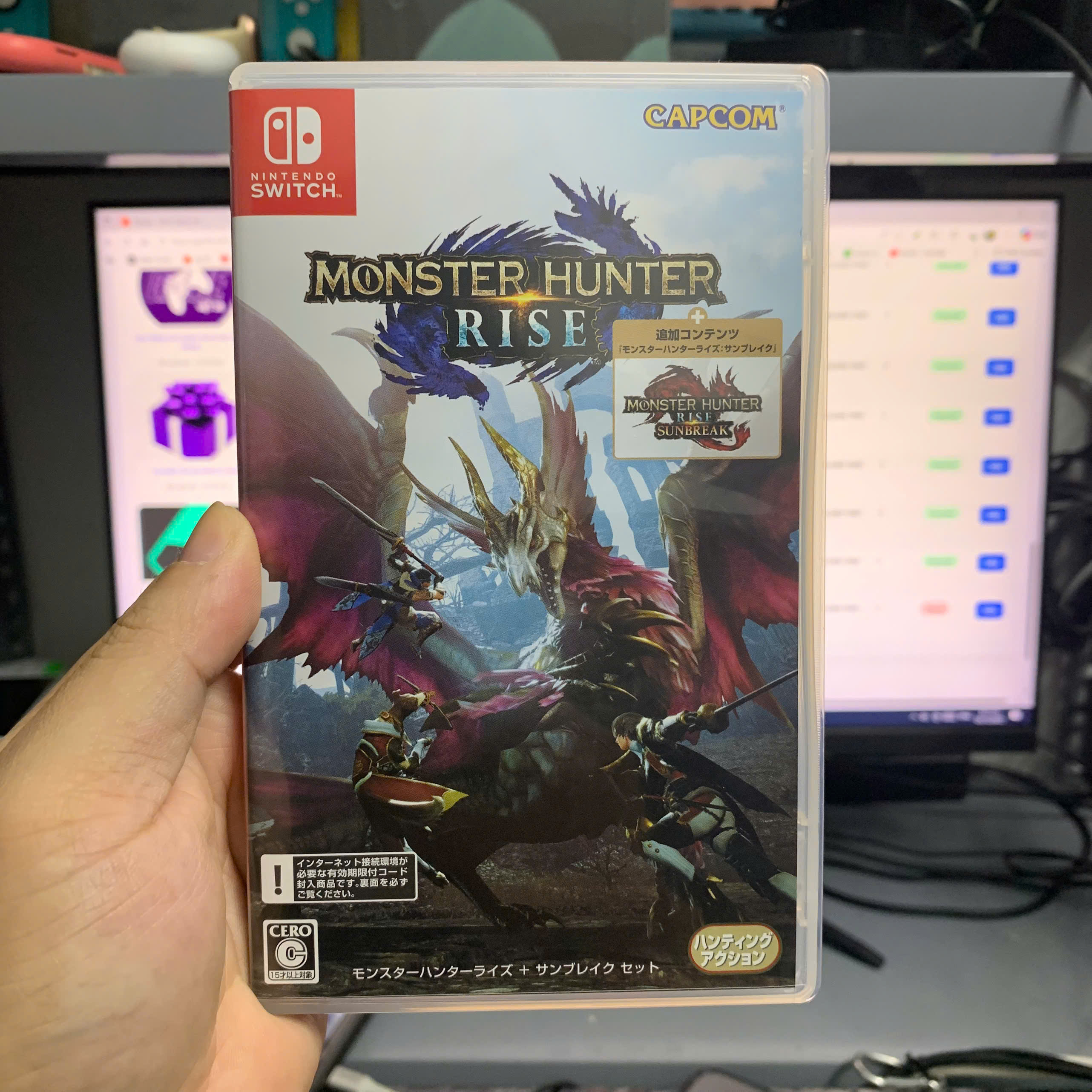 Thẻ game MONSTER HUNTER RISE SUNBREAK fullbox cho máy Nintendo Switch [2ND]